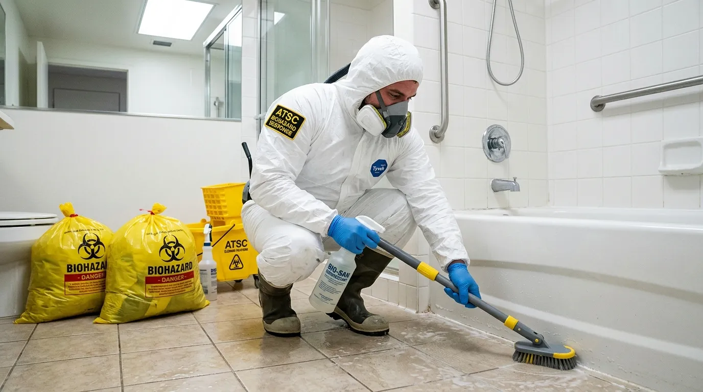 Decontamination equipment deployed for Blood Cleanup in Atascocita